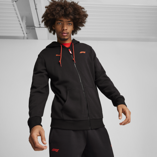 F1 ESS Full-Zip Hoodie Men, PUMA Black, large-MEX