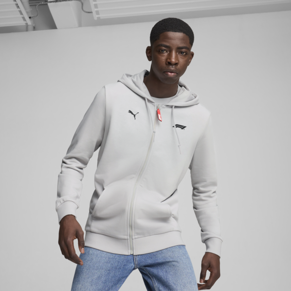 F1® ESS Full-Zip Hoodie Men, Ash Gray, large-MEX