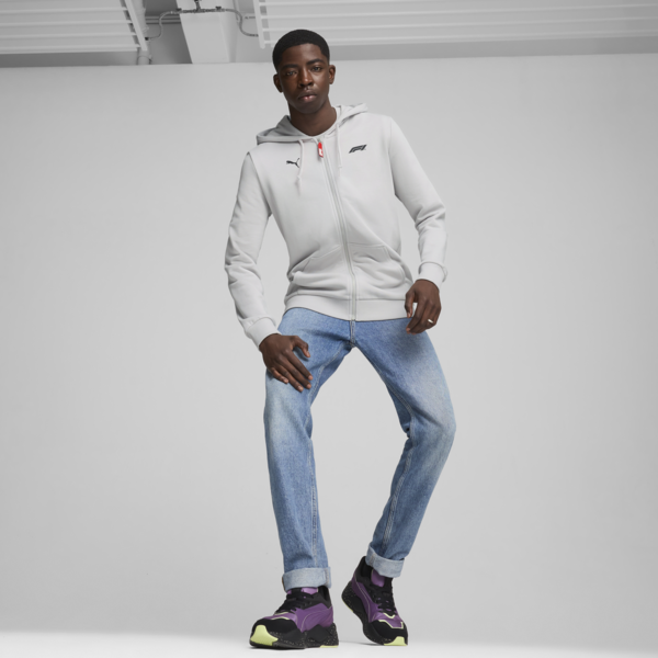 F1® ESS Full-Zip Hoodie Men, Ash Gray, large-MEX