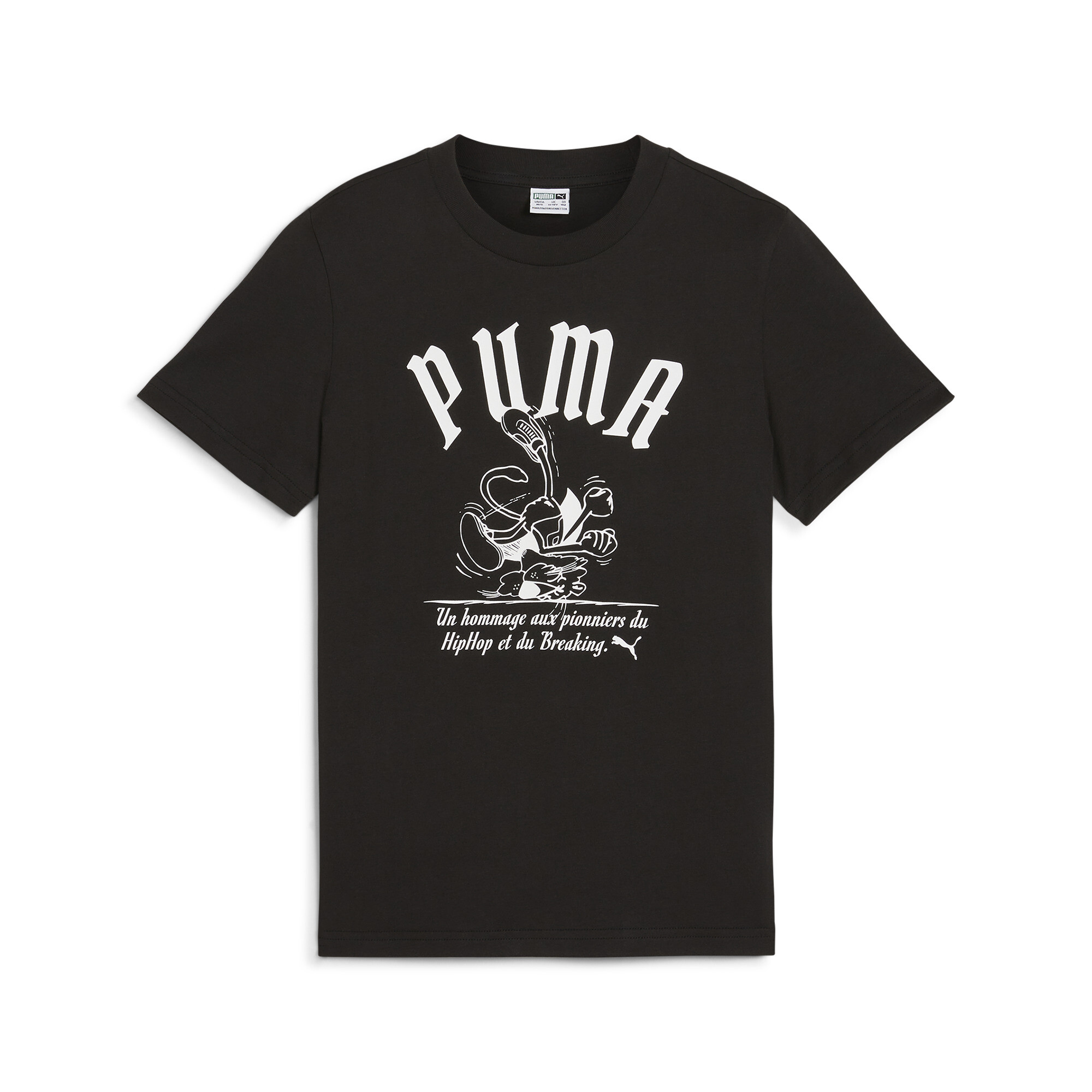 GRAPHICS Super Puma T-Shirt Teenager Für Herren Für Damen Für Kinder | Mit Print | Black | Größe: 11-12Y