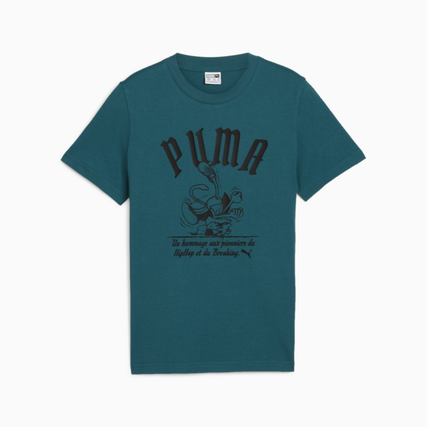 Playera adolescentes GRAPHICS Super PUMA juvenil, Cold Green, large-MEX