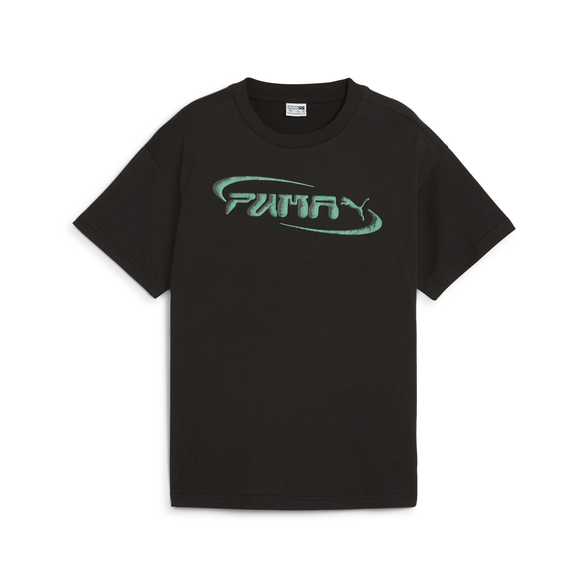 PUMA Martian Sunset T-Shirt In Black, Size 9-10 Youth