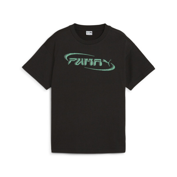 Puma Martian Sunset Big Kids' T-shirt In Black