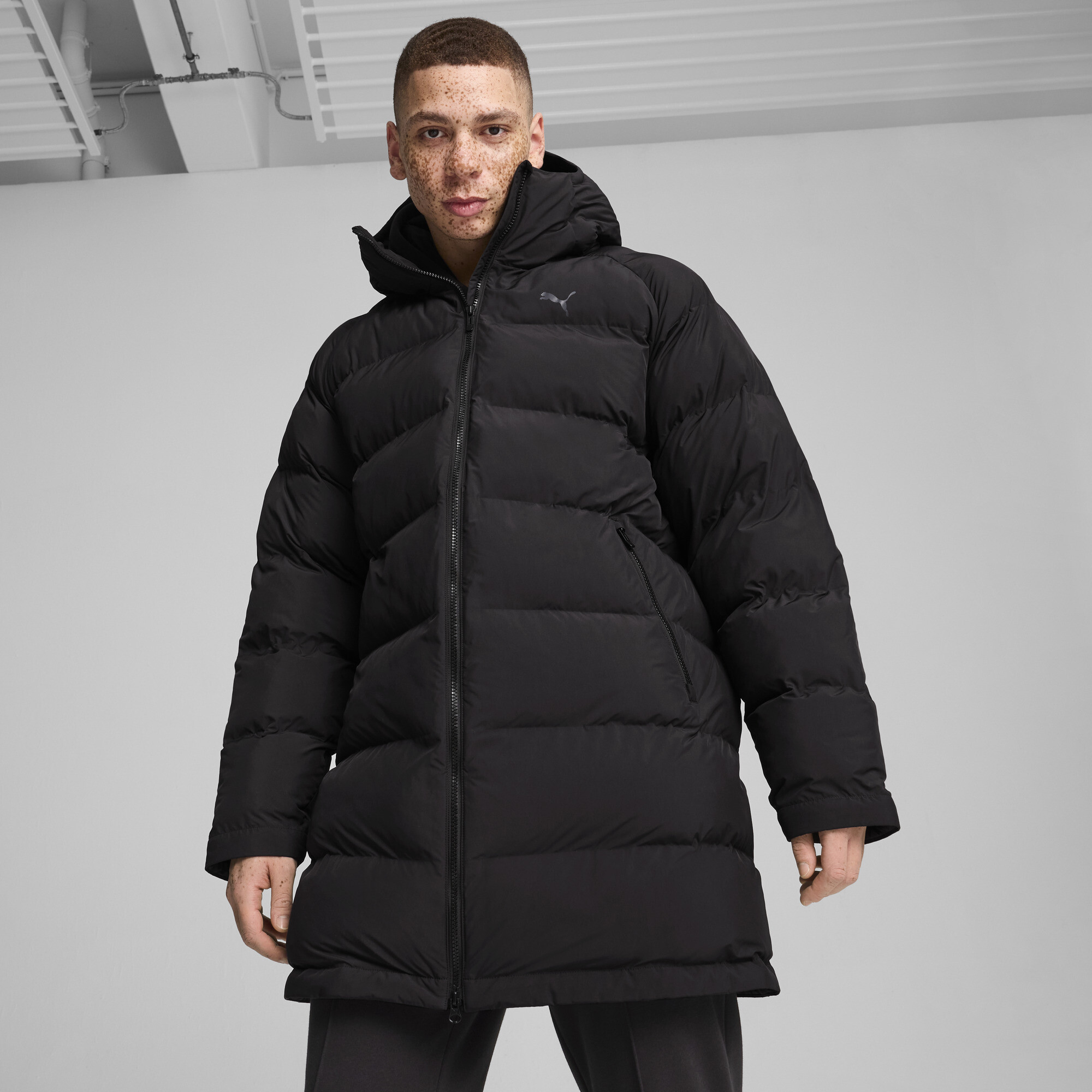 Puma Monomaterial Parka Herren | Mit Plain | Black | Größe: L