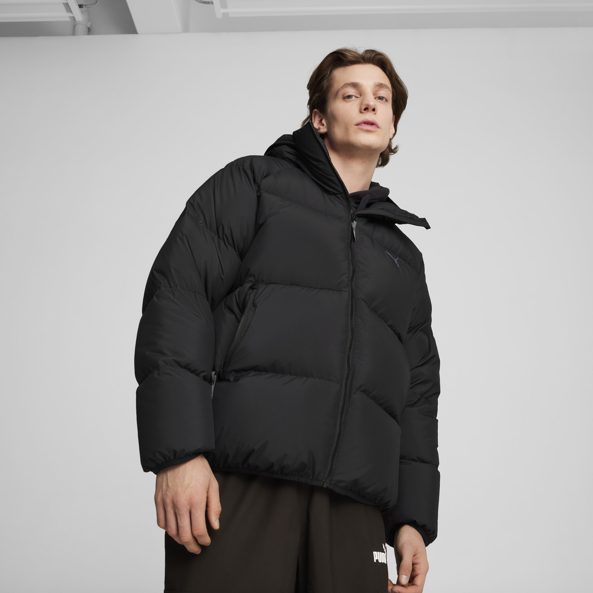 Пуховик Down Puffer Jacket Men | Цвет: Черный | Puma Black | Puma