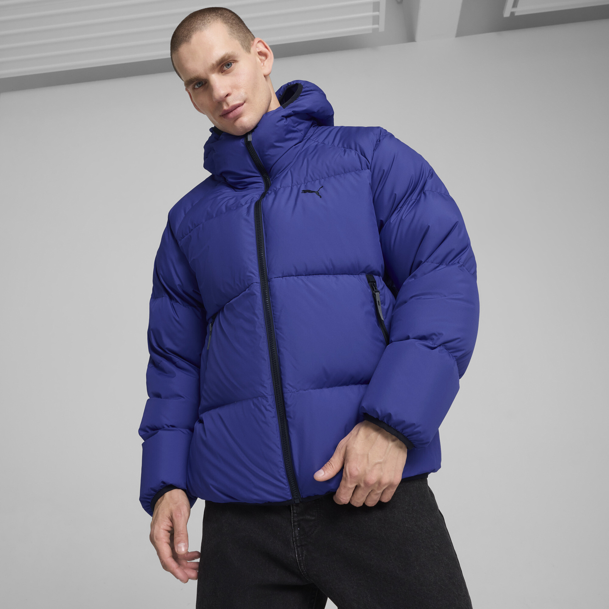 Puma Steppjacke aus Daunen Herren | Mit Plain | Lapis Lazuli | Größe: XL