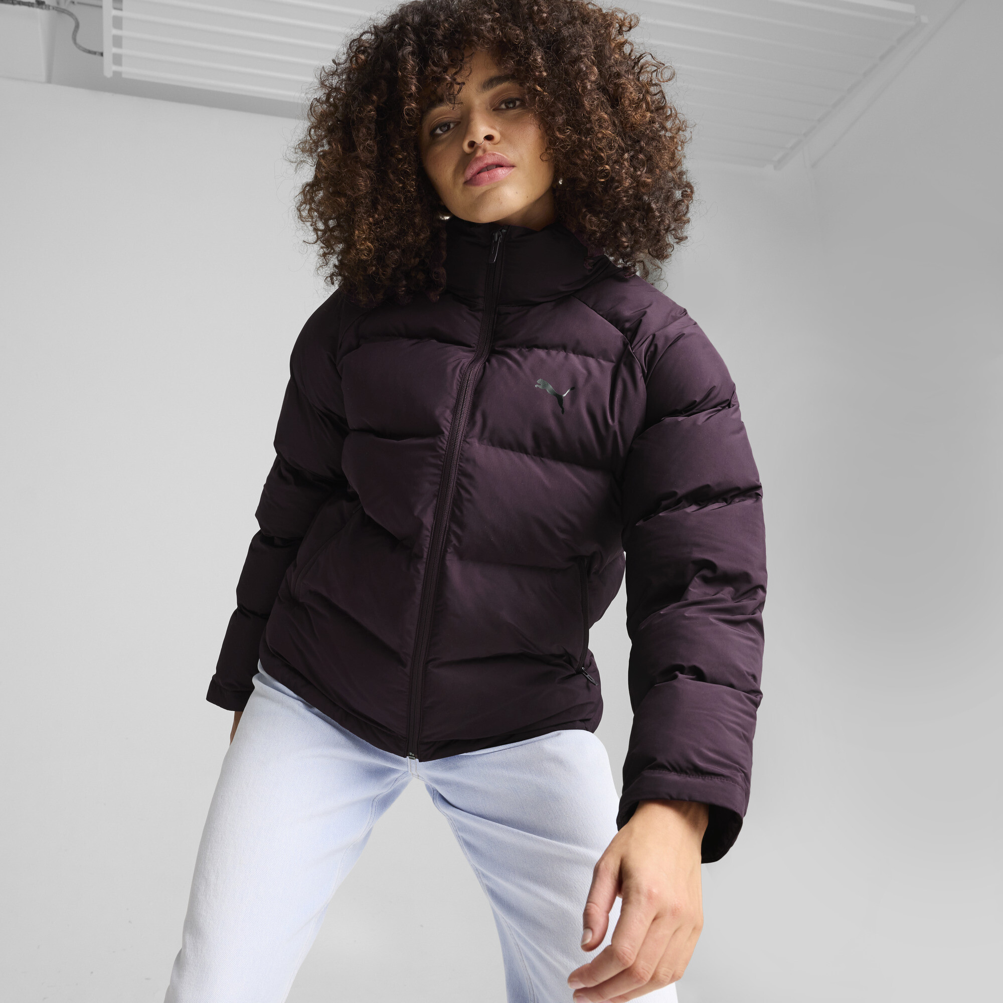 Puma Monomaterial Jacke Damen | Mit Plain | Midnight Plum | Größe: XXS