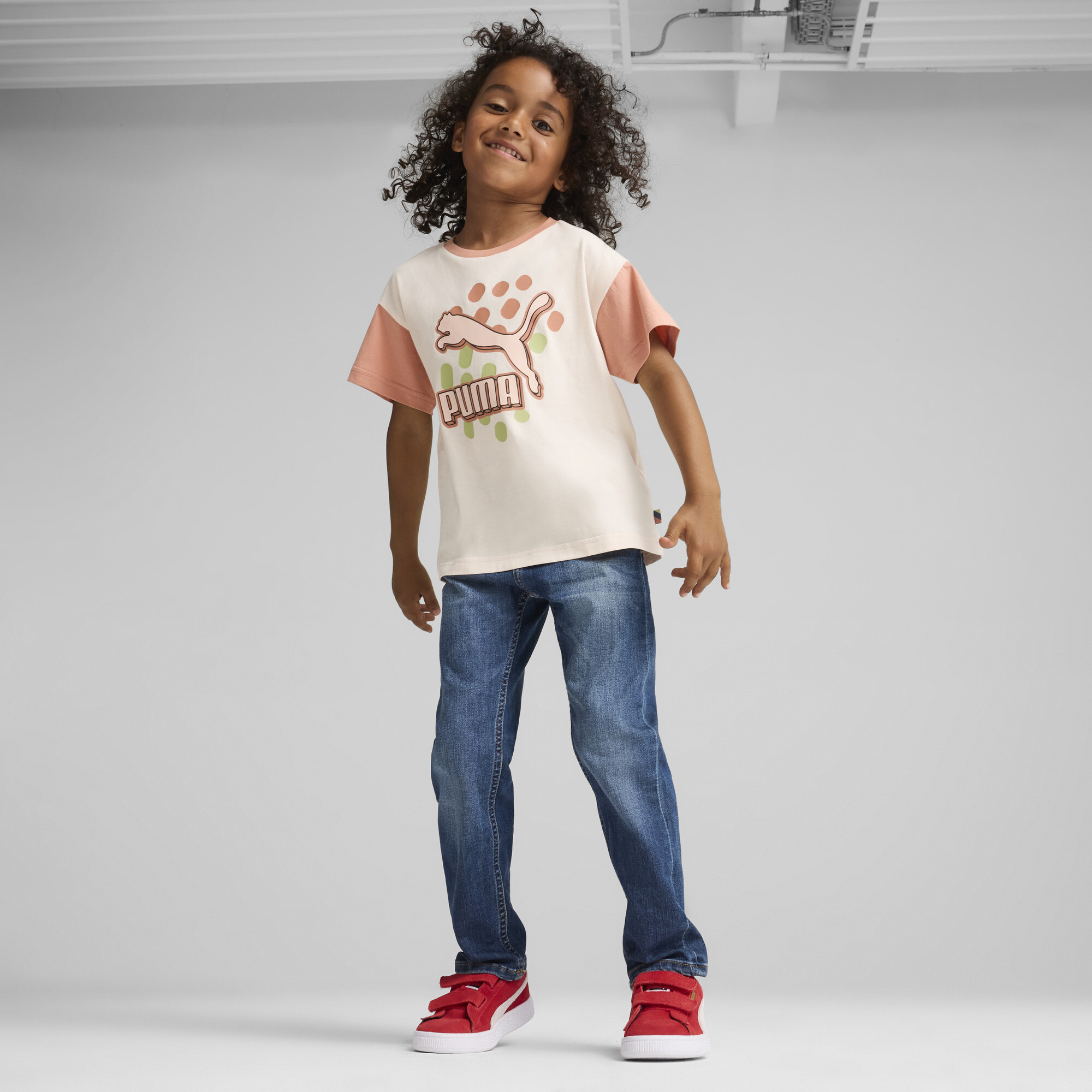 CLASSICS Puma FC Tee Kids, Pink, Size 3-4Y, Kids