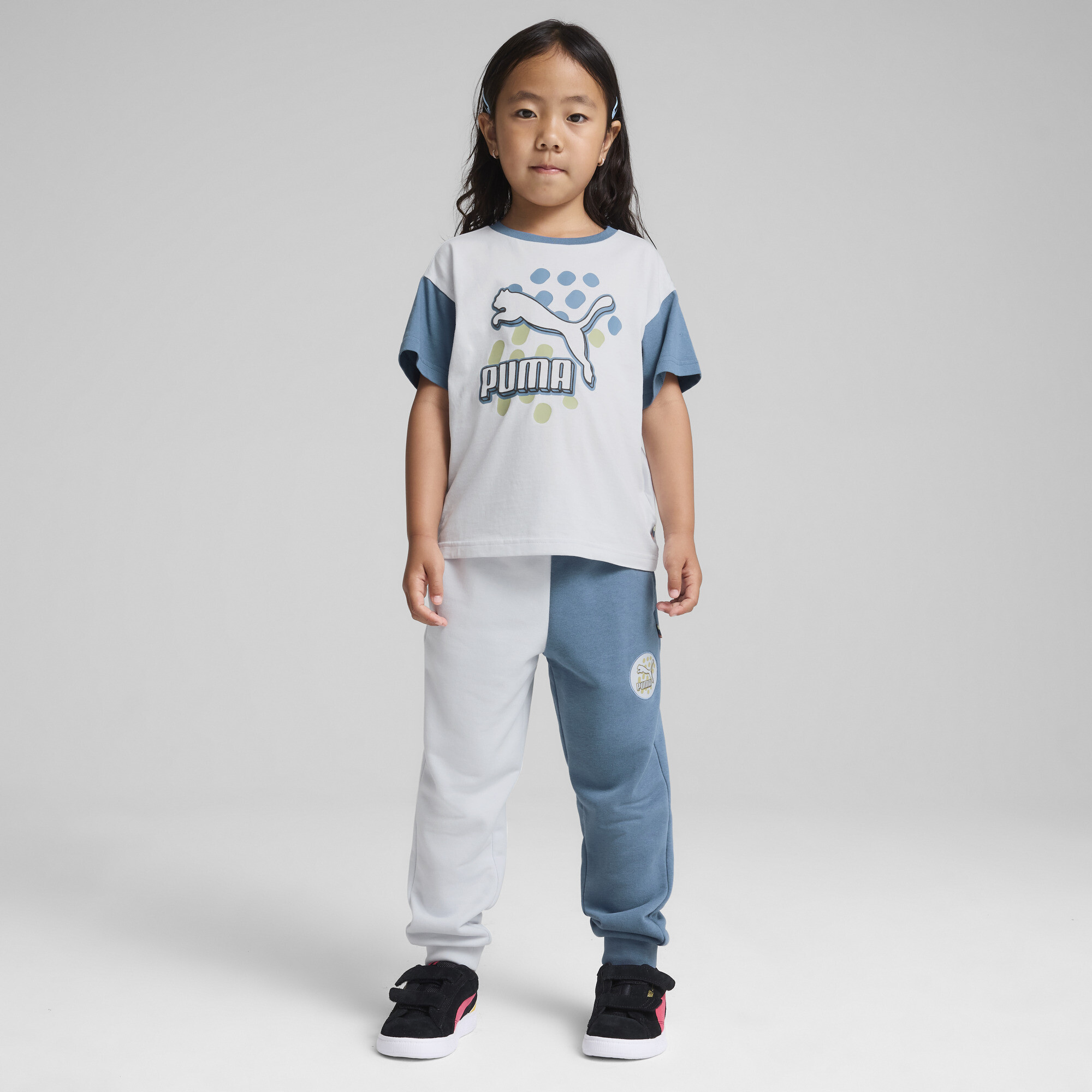 CLASSICS Puma FC Sweatpants Kids, Blue, Size 5-6Y, Clothing