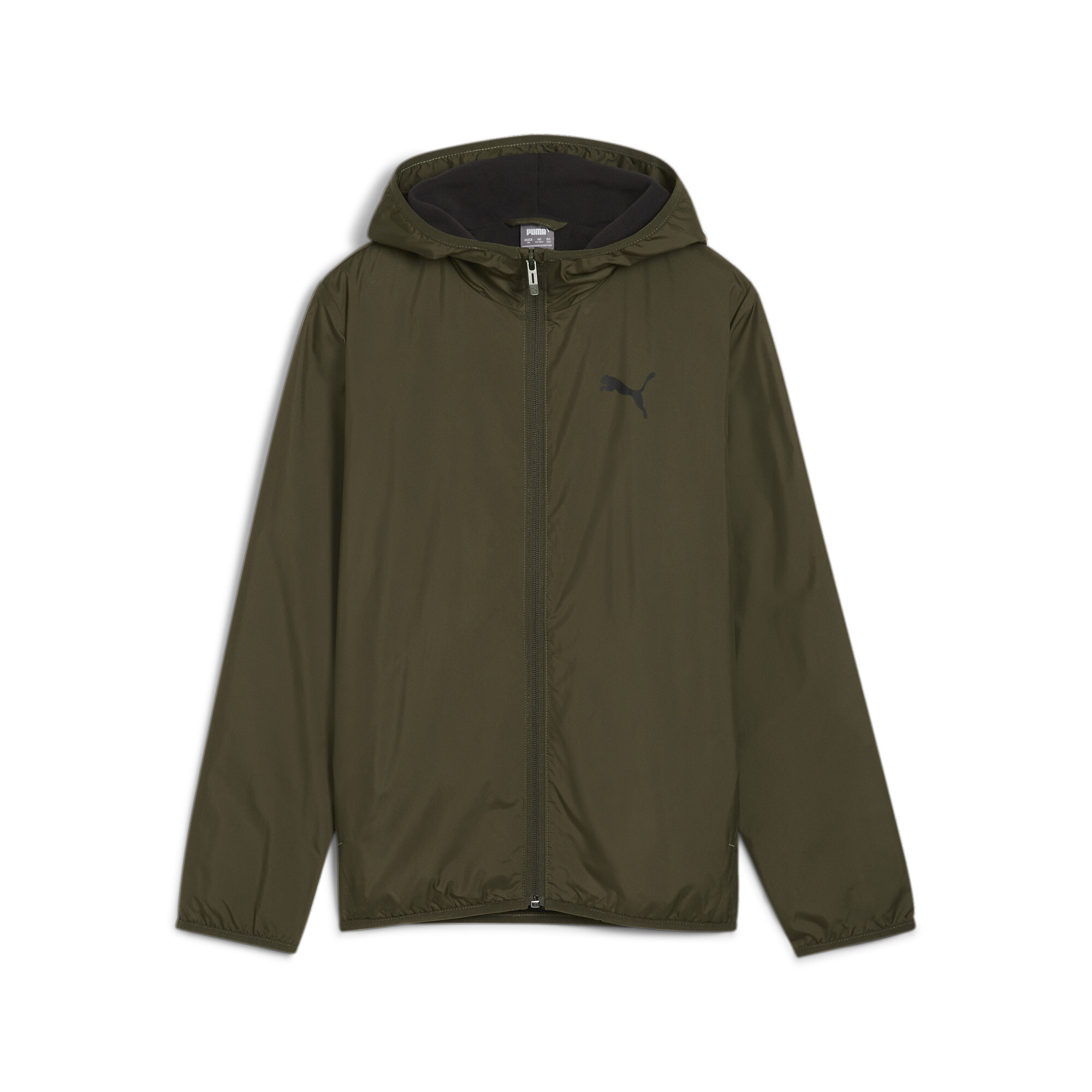 Puma Fleece Line Windbreaker Teenager Für Für Kinder | Mit Plain | Dark Olive | Größe: 7-8Y