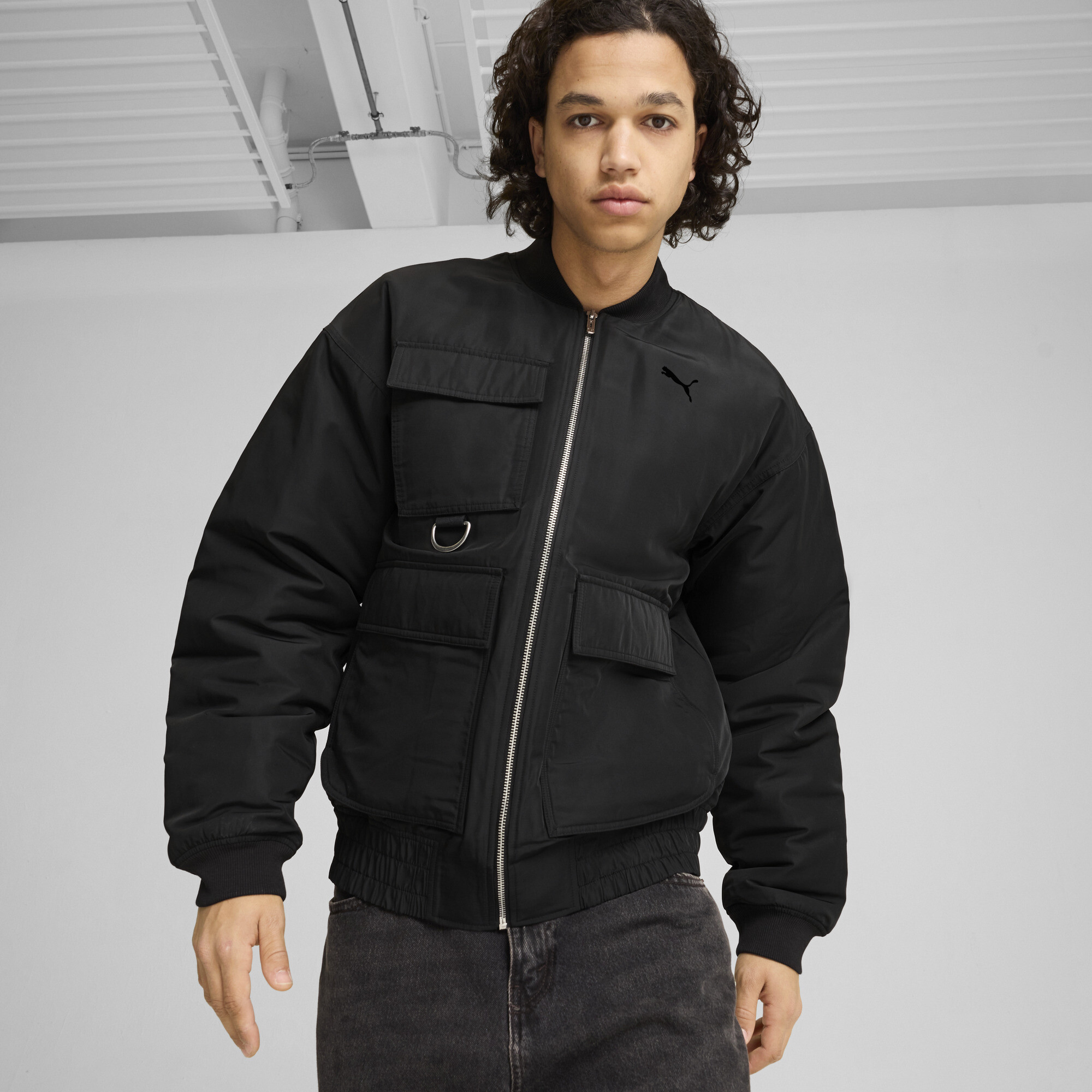 Puma Bomberjacke Unisex | Mit Plain | Black | Größe: XXS