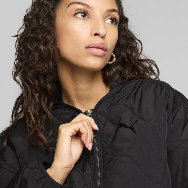 Campera con forro para mujer, PUMA Black, large-ARG
