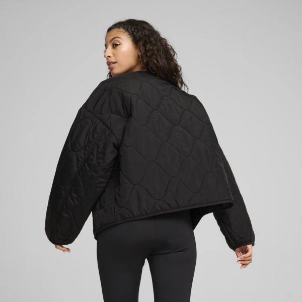 Campera con forro para mujer, PUMA Black, large-ARG