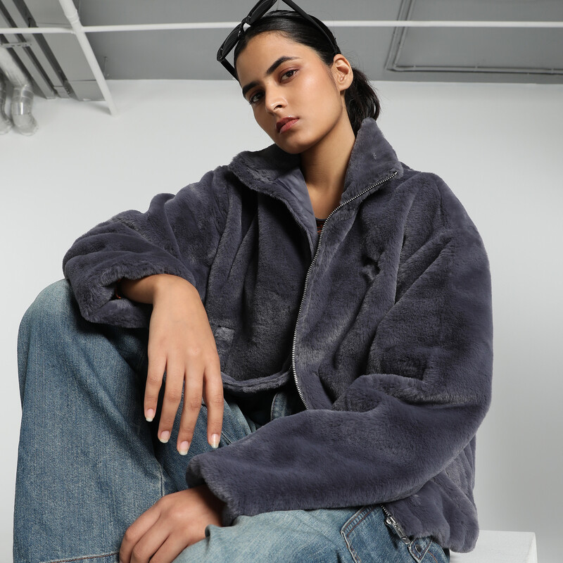 

Women's PUMA Soft Fleece Relaxed Fit Jacket