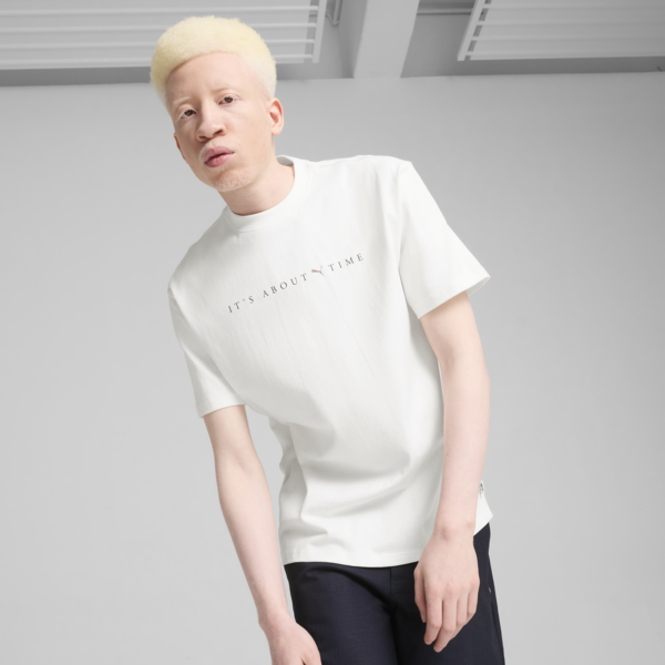 Remera estampada MMQ para hombre, PUMA White, large-ARG
