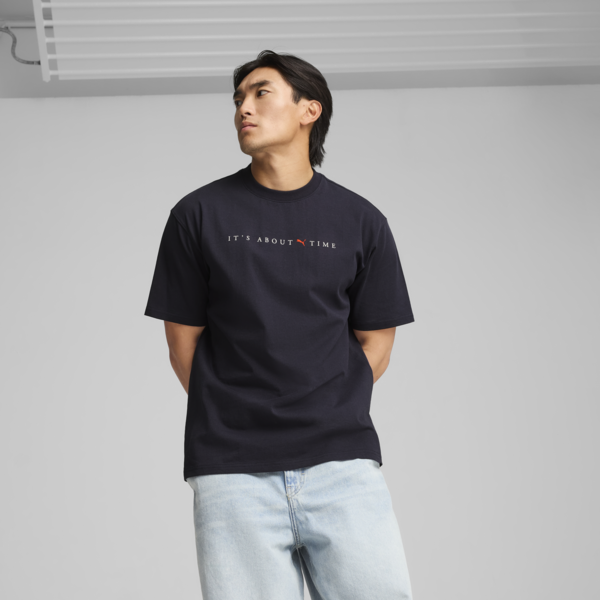 Remera estampada MMQ para hombre, New Navy, large-ARG