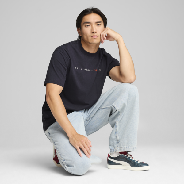 Remera estampada MMQ para hombre, New Navy, large-ARG
