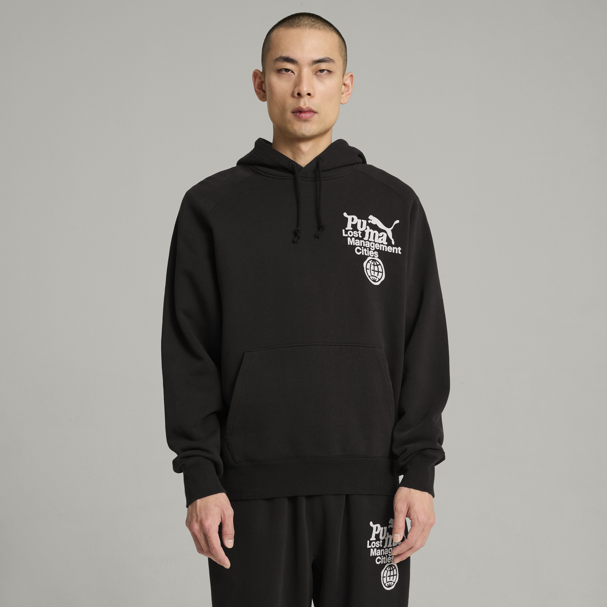 Puma x LMC Hoodie Herren | Mit Print | Black | Größe: M