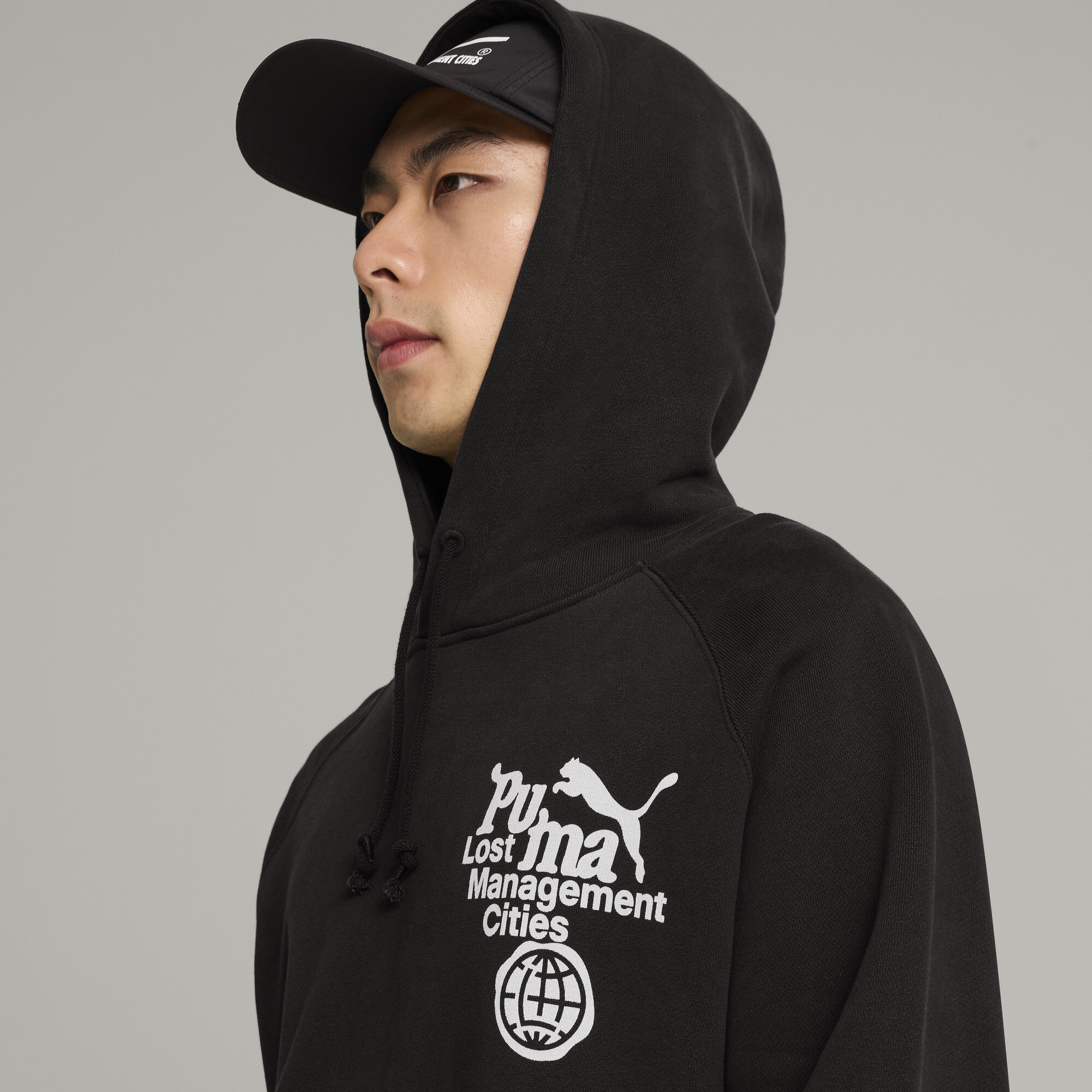 Men's Puma X LMC Hoodie, Black, Size S, Clothing