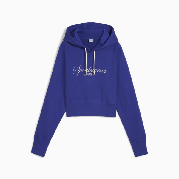 Buzo con capucha CLASSICS+ Relaxed para mujer, Lapis Lazuli, large-ARG