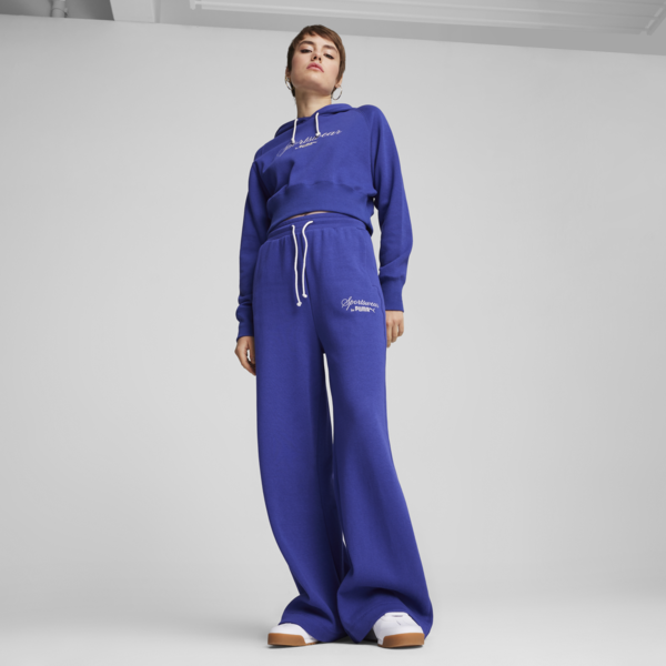 Buzo con capucha CLASSICS+ Relaxed para mujer, Lapis Lazuli, large-ARG