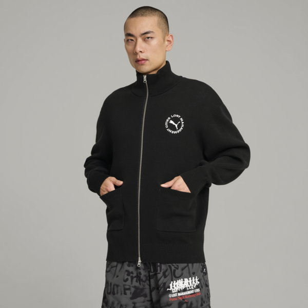 Campera PUMA x LMC con cremallera para hombre, PUMA Black, large-ARG