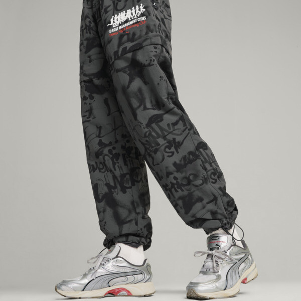 PUMA x LMC All-over Print Pants Men, Shadow Gray, large-ZAF