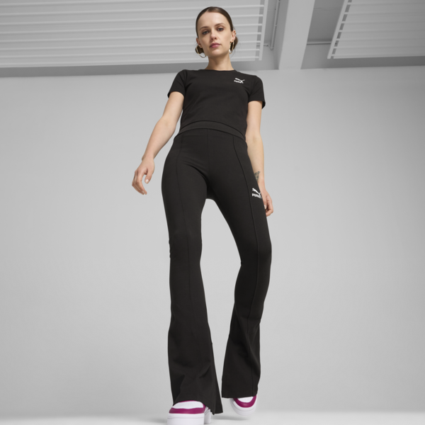 CLASSICS Flared Leggings Women, PUMA Black, large-ZAF
