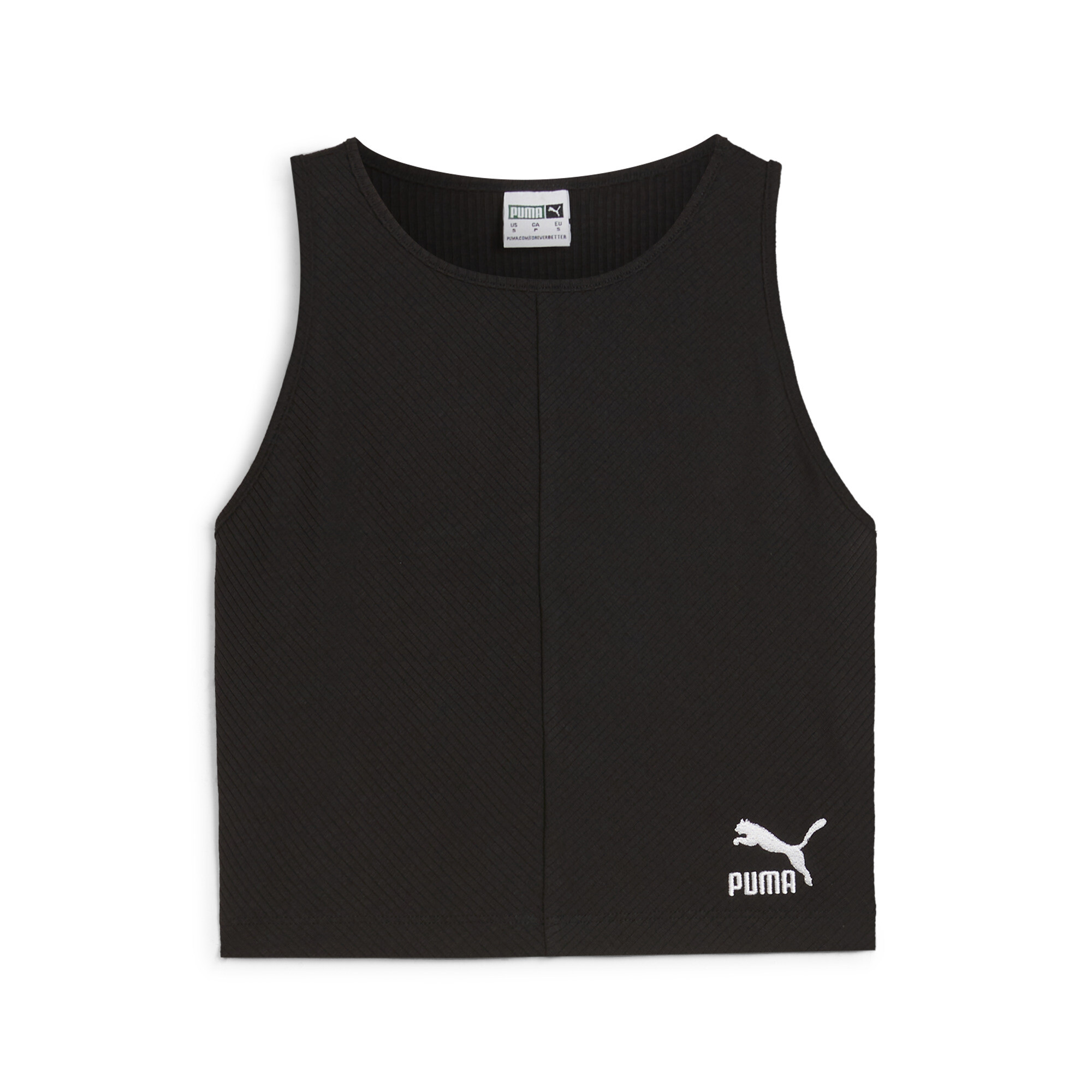Crop Top Mujer CLASSICS en Talla XL en Negro | PUMA