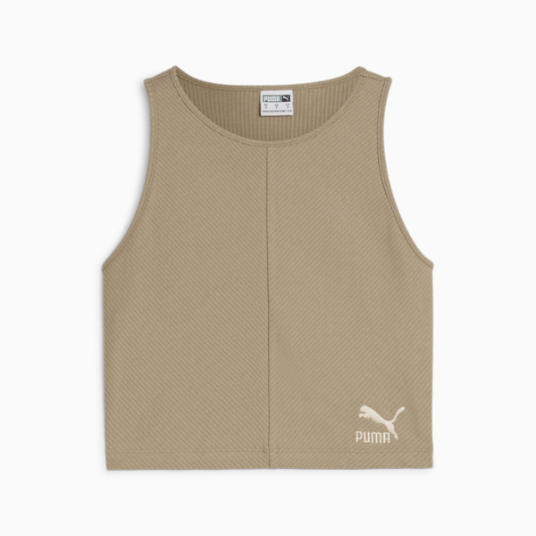 CLASSICS Ribbed Crop Top Women, Oak Branch, large-ZAF