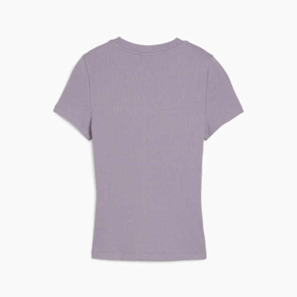 CLASSICS Ribbed Slim Tee Women, Pale Plum, large-ZAF