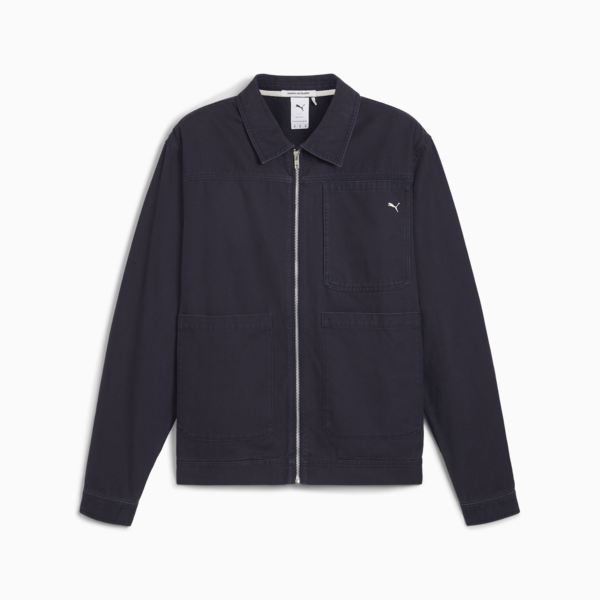 MMQ Zip Overshirt Men, New Navy, large-ZAF