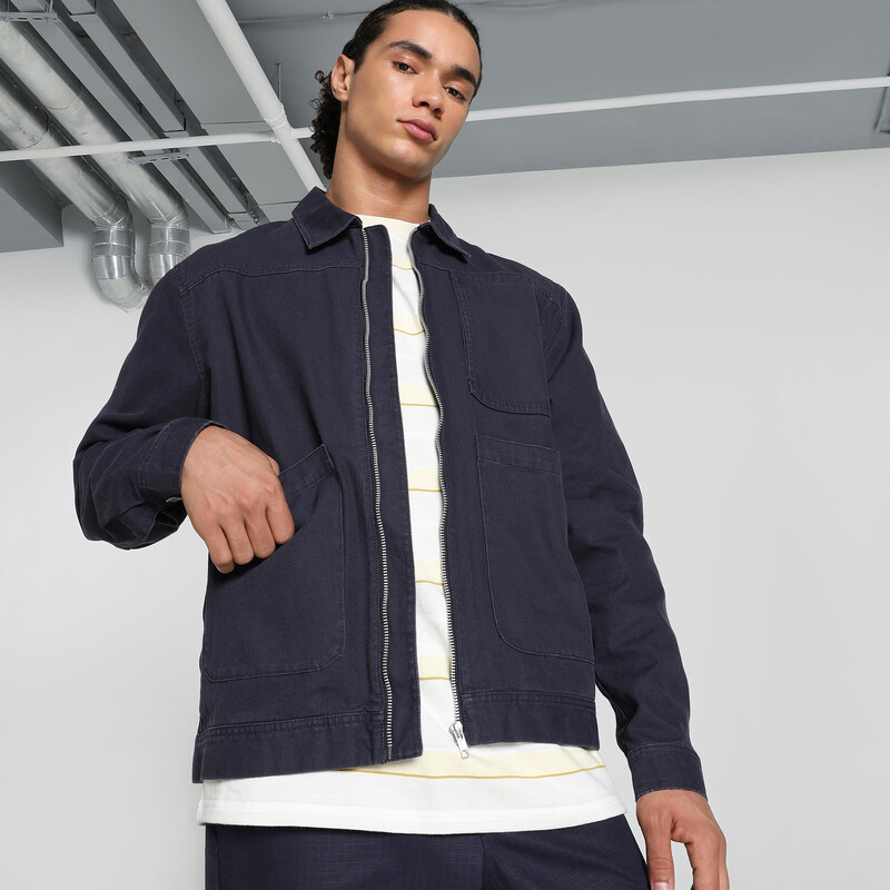 

Men's PUMA MMQ Relaxed Fit Zip Overshirt