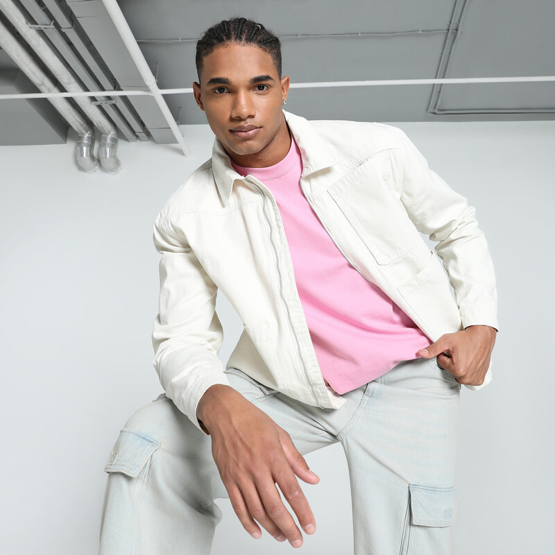 

Men's PUMA MMQ Relaxed Fit Zip Overshirt