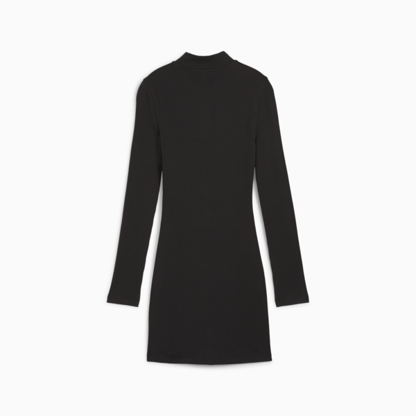 CLASSICS Ribbed Dress Women, PUMA Black, large-MEX