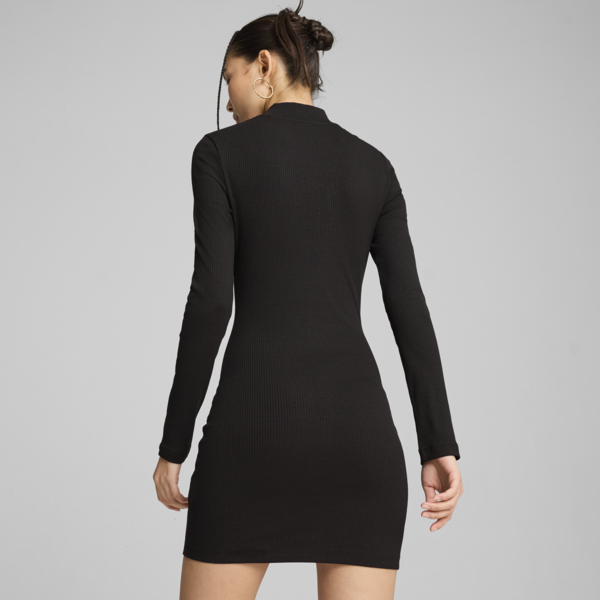 CLASSICS Ribbed Dress Women, PUMA Black, large-MEX