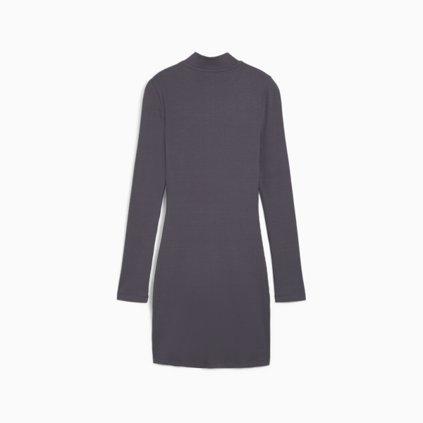 CLASSICS Ribbed Dress Women, Galactic Gray, large-MEX