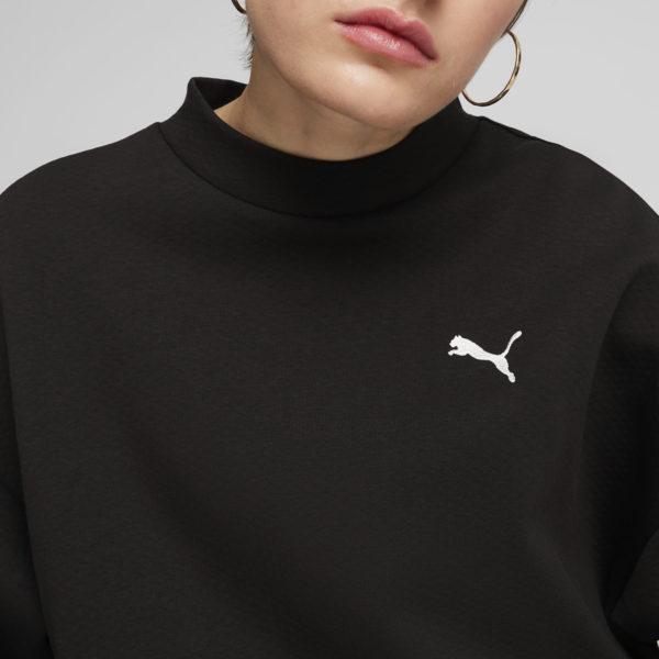 CLASSICS Oversized Crew Women, PUMA Black, large-ZAF