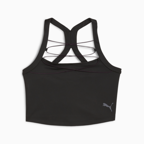 Crop top DARE TO para mujer, PUMA Black, large-ARG