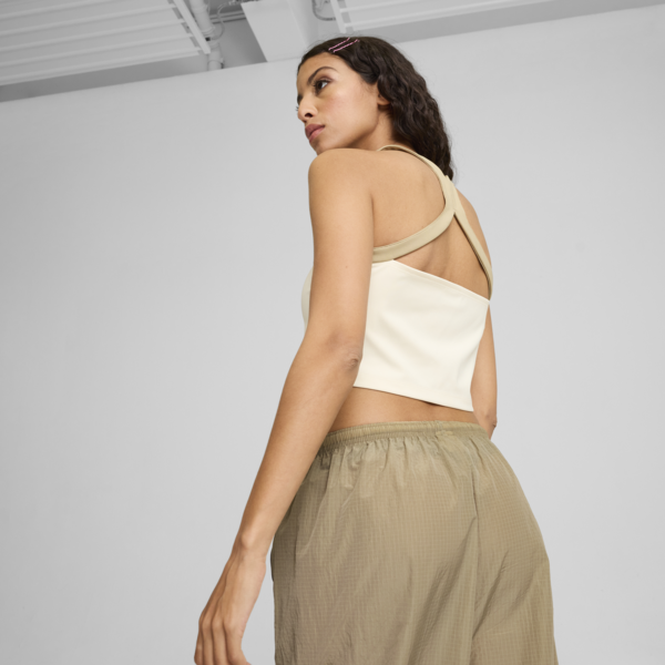 Crop top DARE TO para mujer, Alpine Snow, large-ARG