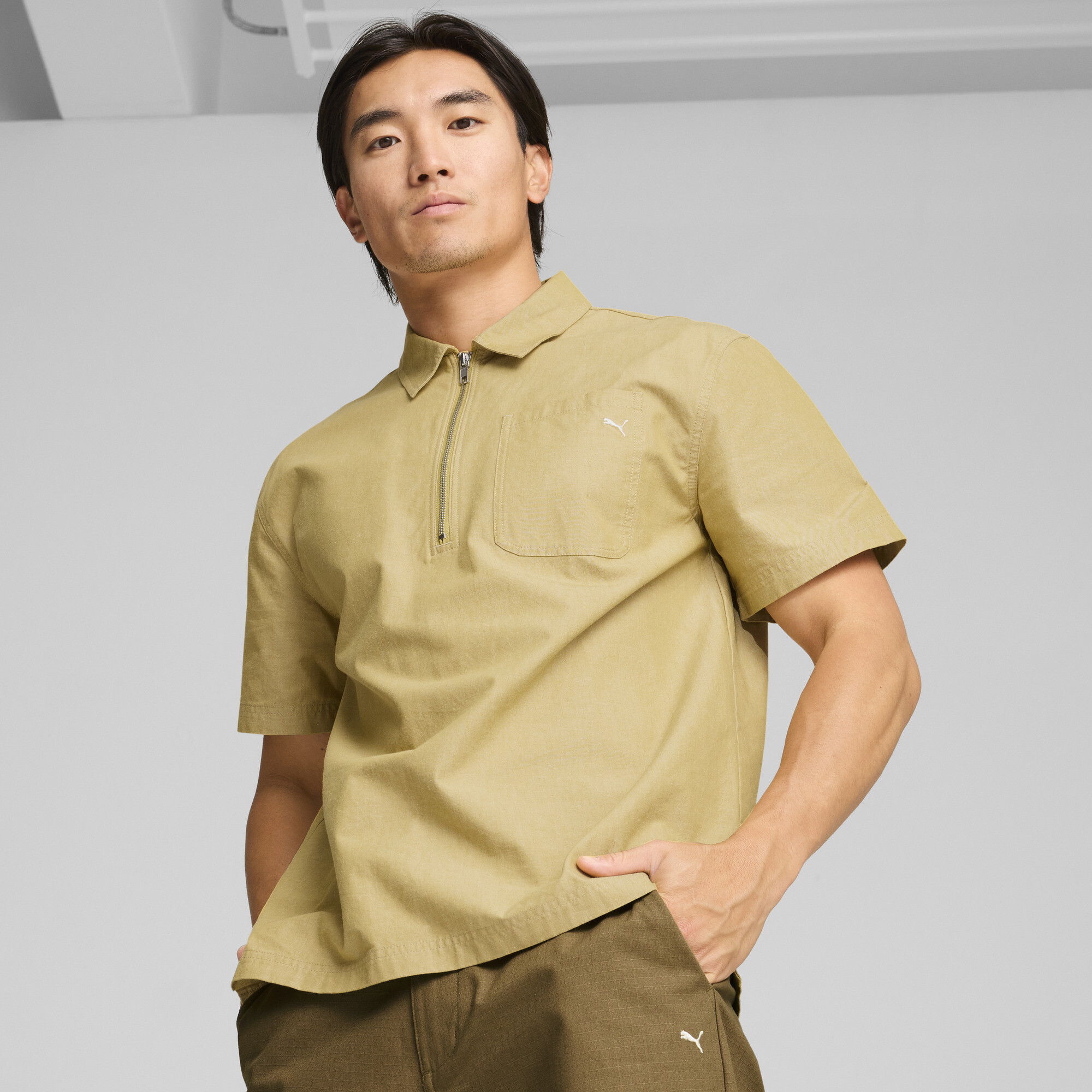 MMQ Half-Zip Shirt Men | T-shirts & Tops | PUMA