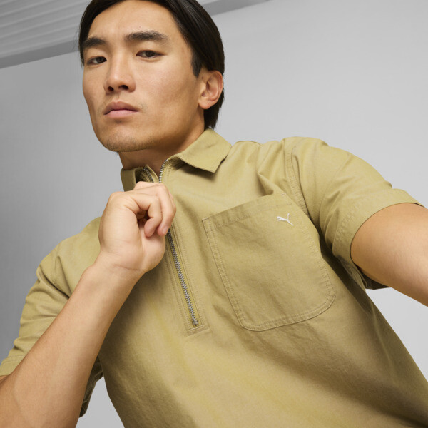 MMQ Half Zip Shirt Men yellow PUMA