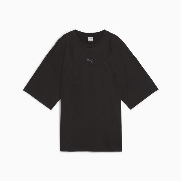 DARE TO Oversized Cut-out Tee Women, PUMA Black, large-ZAF