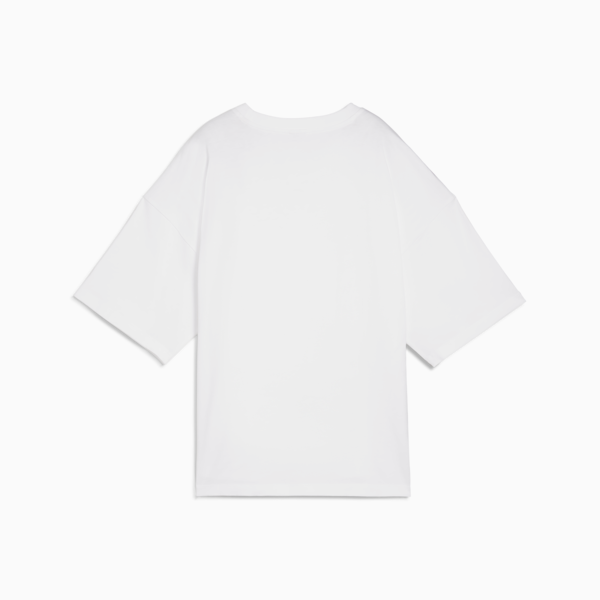 Remera oversize con recortes DARE TO para mujer, PUMA White, large-ARG