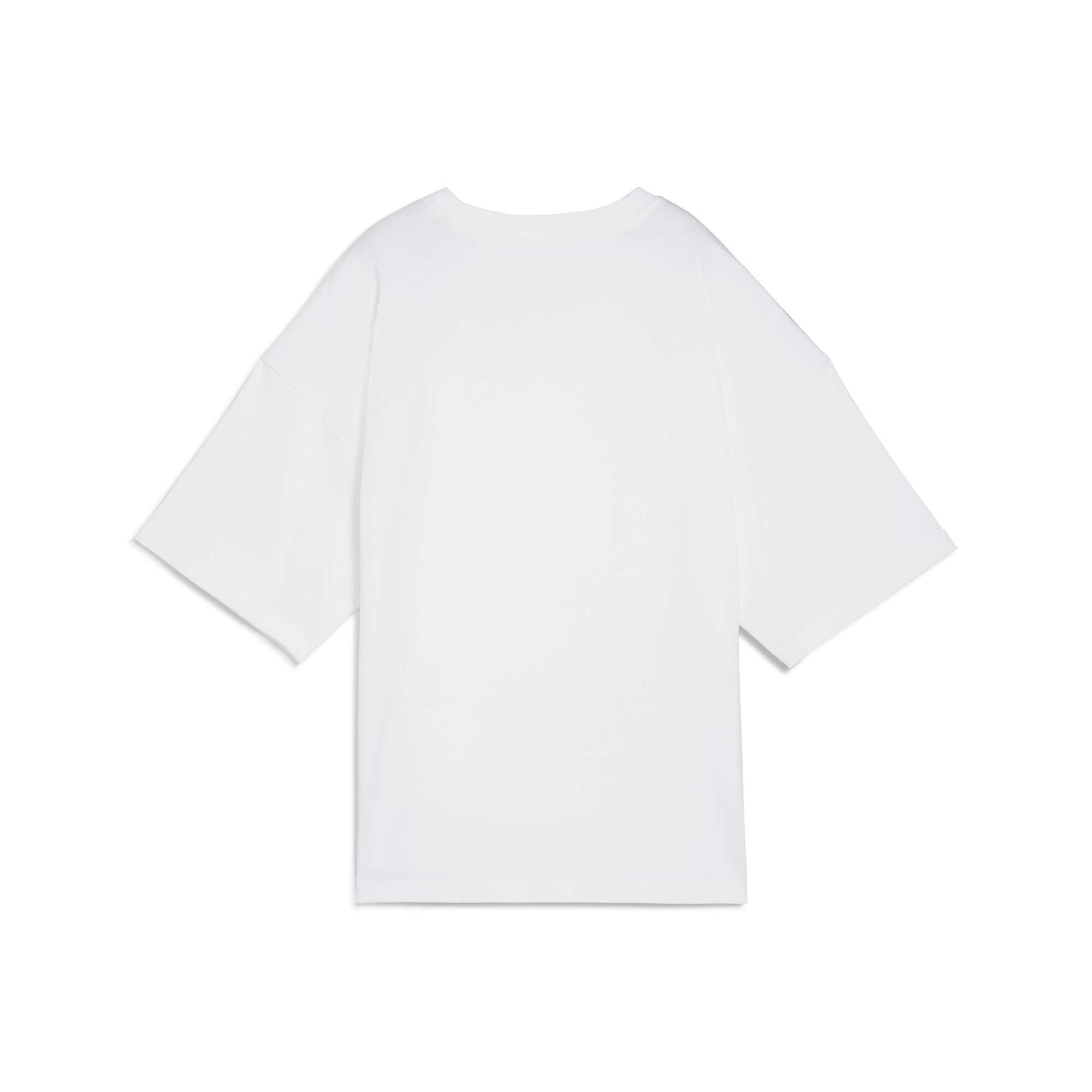 Women's Puma DARE TO Oversized Cut-out T-Shirt, White, Size XL, Clothing