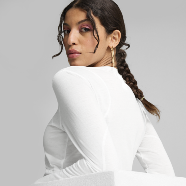 THE FAST RACE Long Sleeve Women, PUMA White, large-ZAF