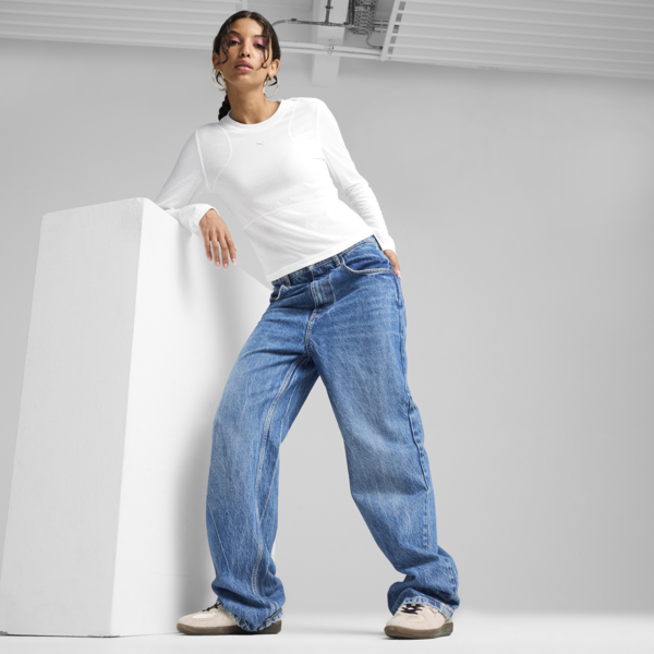 THE FAST RACE Long Sleeve Women, PUMA White, large-ZAF