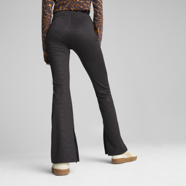Leggings de pierna ancha DARE TO para mujer, PUMA Black-AOP, large-ARG