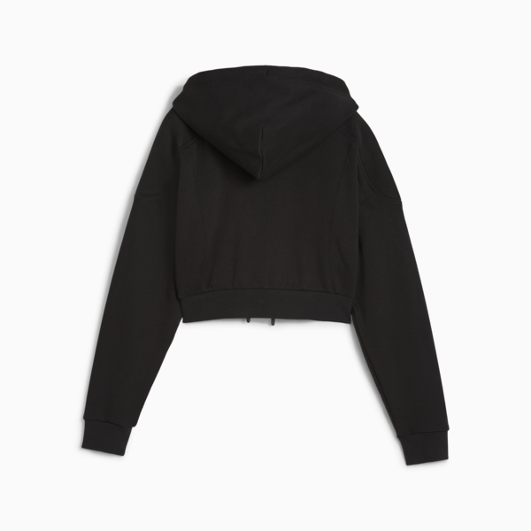 Buzo con capucha THE FAST RACE para mujer, PUMA Black, large-ARG