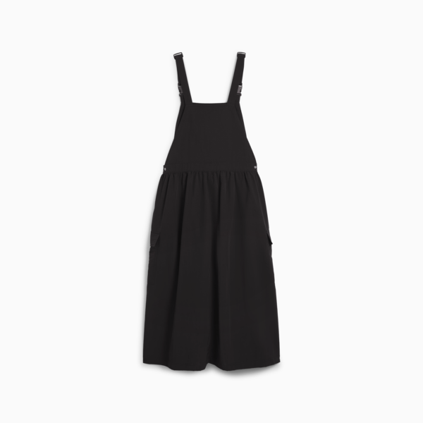 DOWNTOWN Dungaree Dress Women, PUMA Black, large-MEX